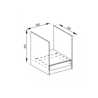 Кухонна секція нижня Н 60Пл Графіті Світ меблів
