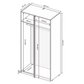 Шафа Корпус Кут 90 градусів Ідея / Idea Глянець Білий MiroMark ID-10-WB
