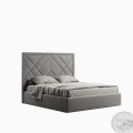 Кровать с подъёмным механизмом 1,6х2,0 Вива / Viva Серый Велюр MiroMark VV-47-WG