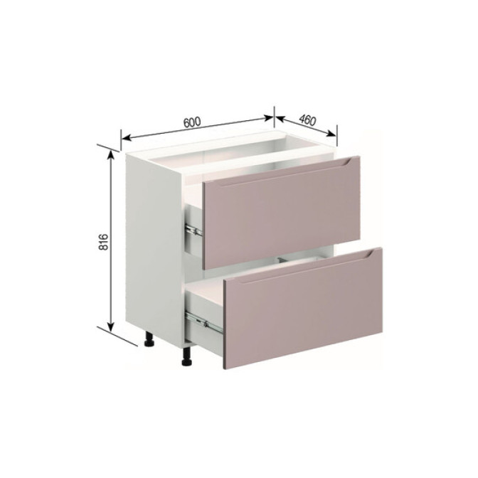 Кухонна секція нижня Н 80 Ш LUX Заріна Світ меблів