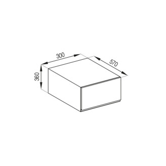 Кухонная секция антресоль А 30 (570) Софи Мир мебели 