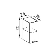 Кухонна секція верхня 30 Адель Світ меблів