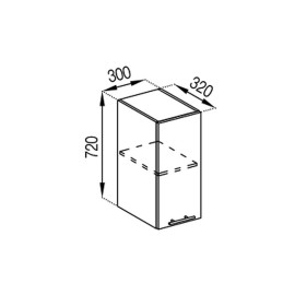 Кухонна секція верхня 30 Адель Світ меблів
