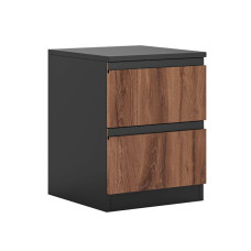 Тумба нічна Чорний / Дуб Ліворно Фріда Світ Меблів