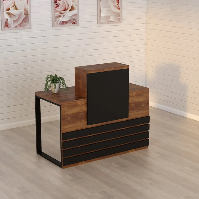 Ресепшин-5 стіл стійка 1200 Файєрвуд Гамма стиль