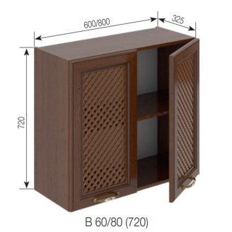 Кухонная секция верхняя В 80 Роксана Мир мебели  