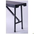 Скамейка складная Джили пластик rattan black AMF