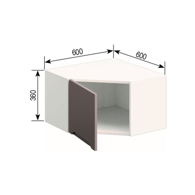 Кухонная секция антресоль А 60*60 Зарина Мир мебели