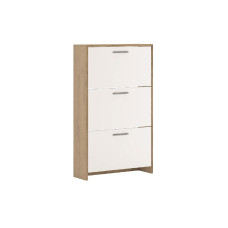 Тумба для обуви 3Дв Дуб Артизан / Нимфея Альба Рене Мир Мебели