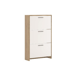 Тумба для обуви 3Дв Дуб Артизан / Нимфея Альба Рене Мир Мебели