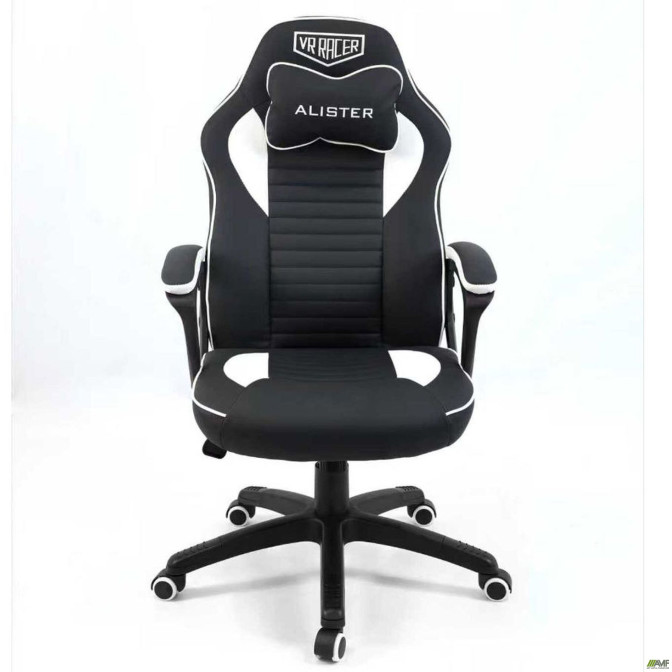 Кресло VR Racer Dexter Alister белый/черный AMF