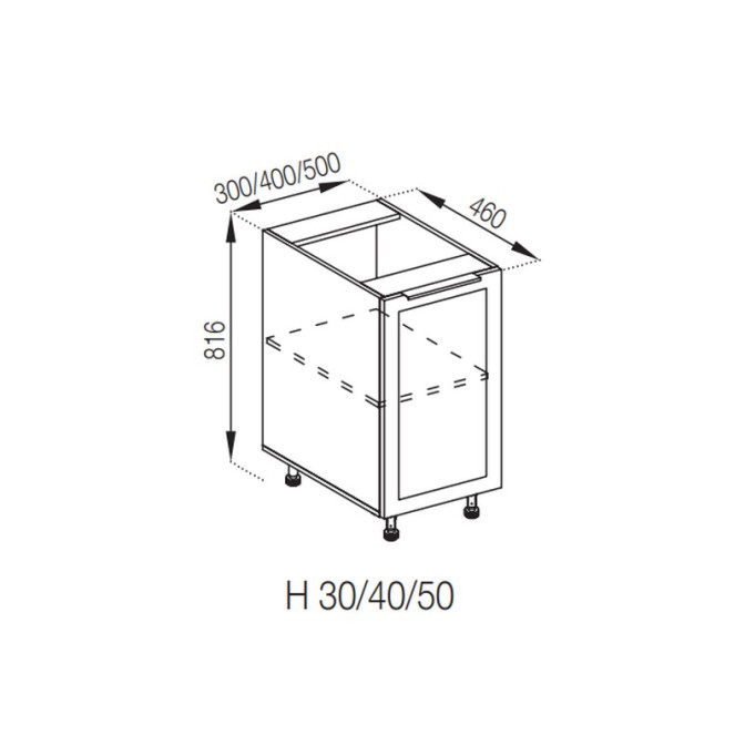 Кухонна секція нижня Н 50 Анна Світ меблів 