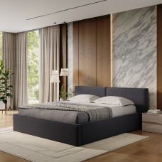 Кровать Мягкая обивка 1,6x2,0 Дуо / Duo Графит Микрофибра MiroMark SF-56-DU