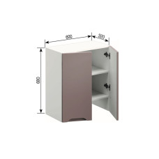 Кухонная секция верхняя В 60 під витяжку Зарина Мир мебели