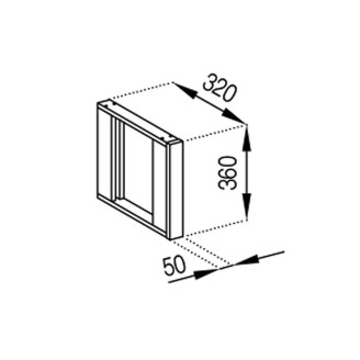 Кухонная секция антресоль А вставка (320) Анна Мир мебели  