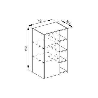 Кухонна секція верхня В 60 П 1Д Графіті Світ меблів Кухонна секція верхня В 60 П 1Д Графіті Світ меблів