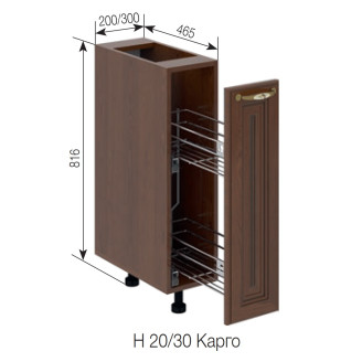 Кухонная секция нижняя Н 20 карго Роксана Мир мебели