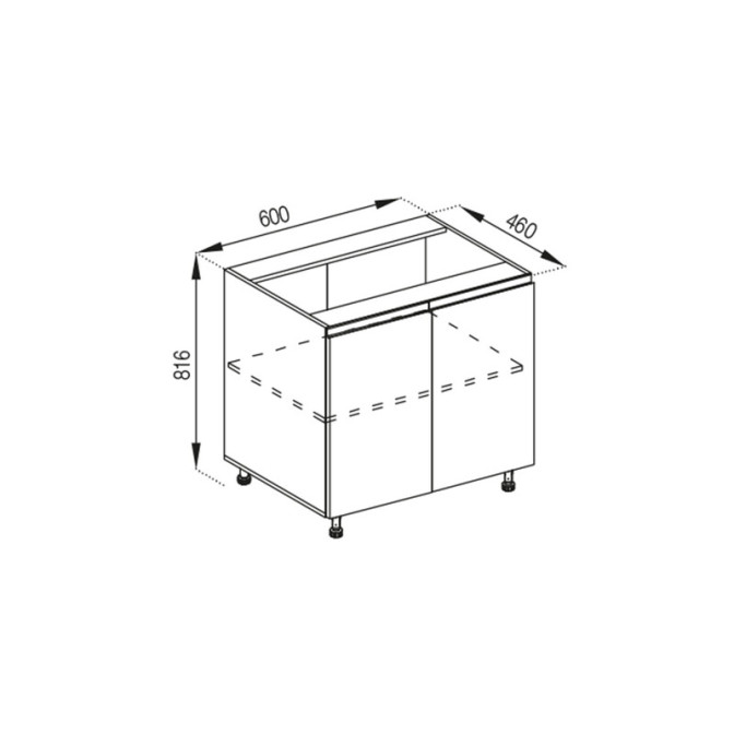 Кухонная секция нижняя Н 60 Влада Мир мебели
