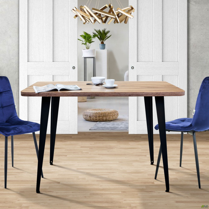 Стол Cherry 1200 (1200х670хН770) черный графит/Дуб Ливорно AMF Стол Cherry 1200 (1200х670хН770) черный графит/Дуб Ливорно AMF