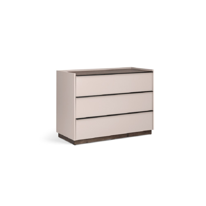 Комод 3Ящ Тоффи / Toffee Супермат Тоффи - Орех Макадамия MiroMark TF-63-TF