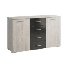 Комод Лилея Новая Артвуд Светлый / Антрацит Мир Мебели