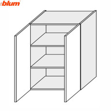Кухонна секція Вінтаж верхня 60В/720 2дв Pro Blum VN-469W/9003 MiroMark