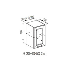 Кухонная секция верхняя В 50 Ск Марго Мир мебели