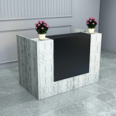 Ресепшин-2 стол стойка Дуб Крафт Белый Гамма стиль