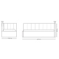 Ліжко М'яка оббивка 0,9х2,0 Шайн / Shine MiroMark SF-31-SN