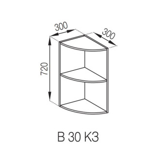 Кухонна секція верхня В 30КЗ Аліса Світ меблів