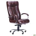 Кресло Атлантис Хром Механизм MB Кожа Люкс комбинированная черная AMF
