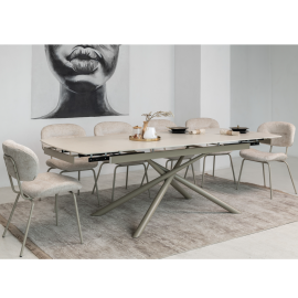 Керамический стол Пино TML-1200 венеция деликато  +  капучино Vetro mebel
