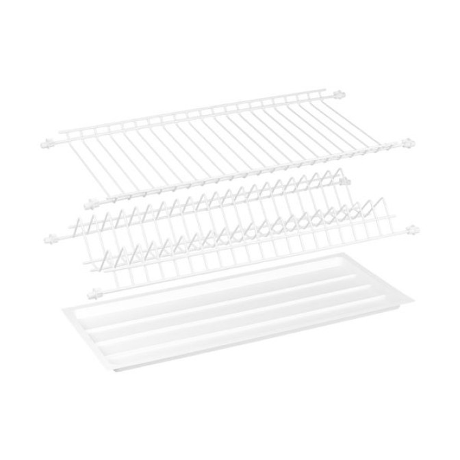 Сушилка для посуды эмаль, белая (L=800мм) Garant