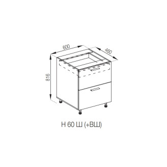 Кухонна секція нижня Н 60 Ш ( + ВШ) FAVORIT Б'янка Світ меблів Кухонна секція нижня Н 60 Ш ( + ВШ) FAVORIT Б'янка Світ меблів