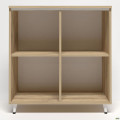 Шкаф книжный открытый Delta DL - 904 (864х420х909мм) Блэквуд Ячменный / Опора Белый беж AMF
