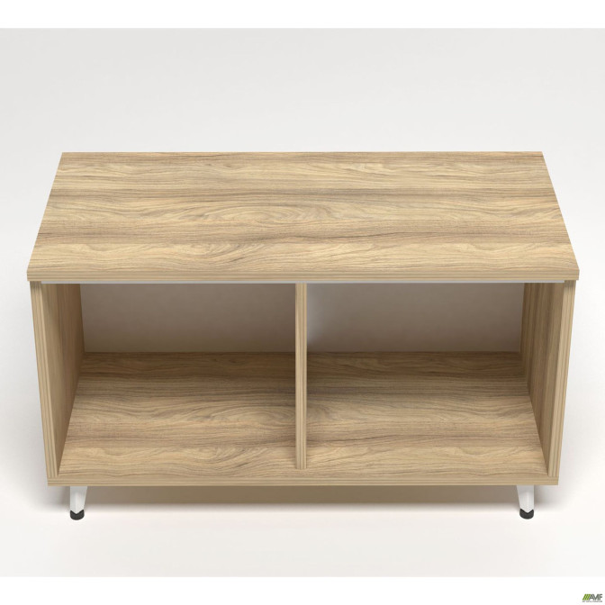 Шкаф книжный открытый Delta DL - 905 (864х420х516мм) Блэквуд Ячменный / Опора Белый беж AMF