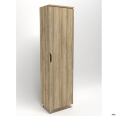 Гардероб Delta DL-906 (550х420х2078мм) Блэквуд Ячменный / Опора белый беж AMF
