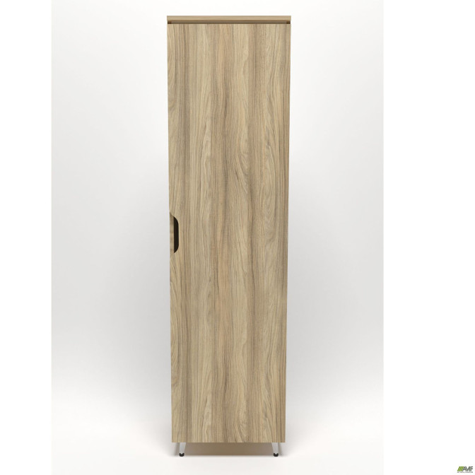 Гардероб Delta DL-906 (550х420х2078мм) Блэквуд Ячменный / Опора белый беж AMF