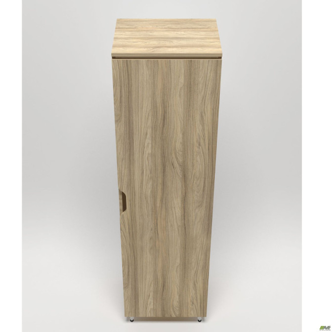Гардероб Delta DL-906 (550х420х2078мм) Блэквуд Ячменный / Опора белый беж AMF