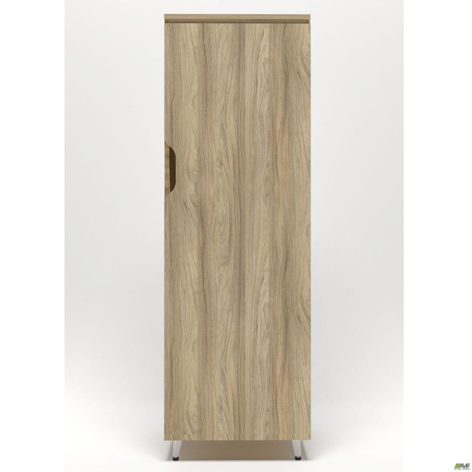 Гардероб Delta DL-907 (550х420х1685мм) Блеквуд Ячменный / Опора белый беж AMF