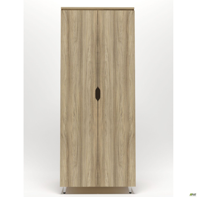 Гардероб Delta DL-908 (864х550х2078мм) Блеквуд Ячменный / Опора белый беж AMF