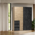 Шафа-купе 1.75м 2Дв Вільма / Wilma Бетон Темний - Дуб Артизан MiroMark WL-18-CD