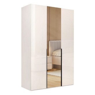 Шафа 3Дв із дзеркалом Лорі / Lory Глянець Кашемір MiroMark LR-13-GC