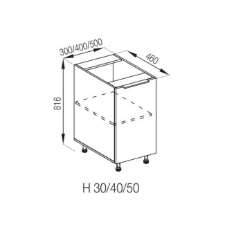 Кухонная секция нижняя Н 40 Милана Мир мебели Кухонная секция нижняя Н 40 Милана Мир мебели