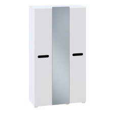 Шкаф 3ДЗ Глянец Белый / Чёрный Бьянко Мир Мебели