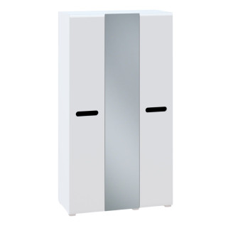 Шафа 3ДЗ Глянець Білий / Чорний Б'янко Світ Меблів