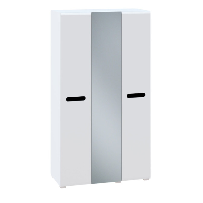 Шкаф 3ДЗ Глянец Белый / Чёрный Бьянко Мир Мебели