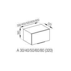 Кухонная секция антресоль А 60 (320) Алиса Мир мебели