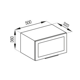 Кухонна секція антресоль А 50 (320) Анна Світ меблів
