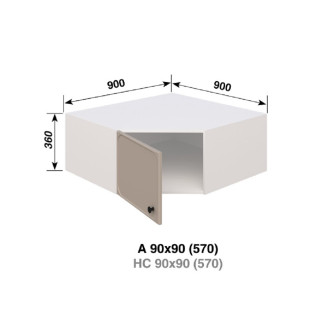Кухонна секція антресоль А 90х90 (570) Сью Світ меблів